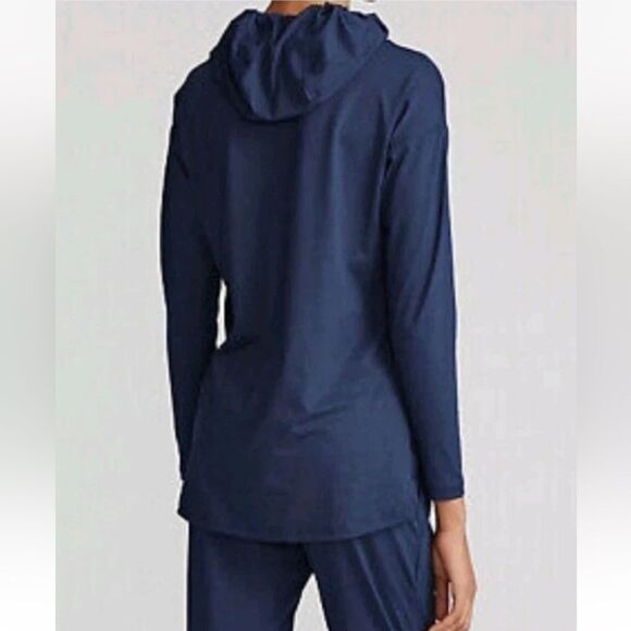 RLX Ralph Lauren Lux Carbon Spring Navy Heather Womens Golf Hoodie - Picture 2 of 7
